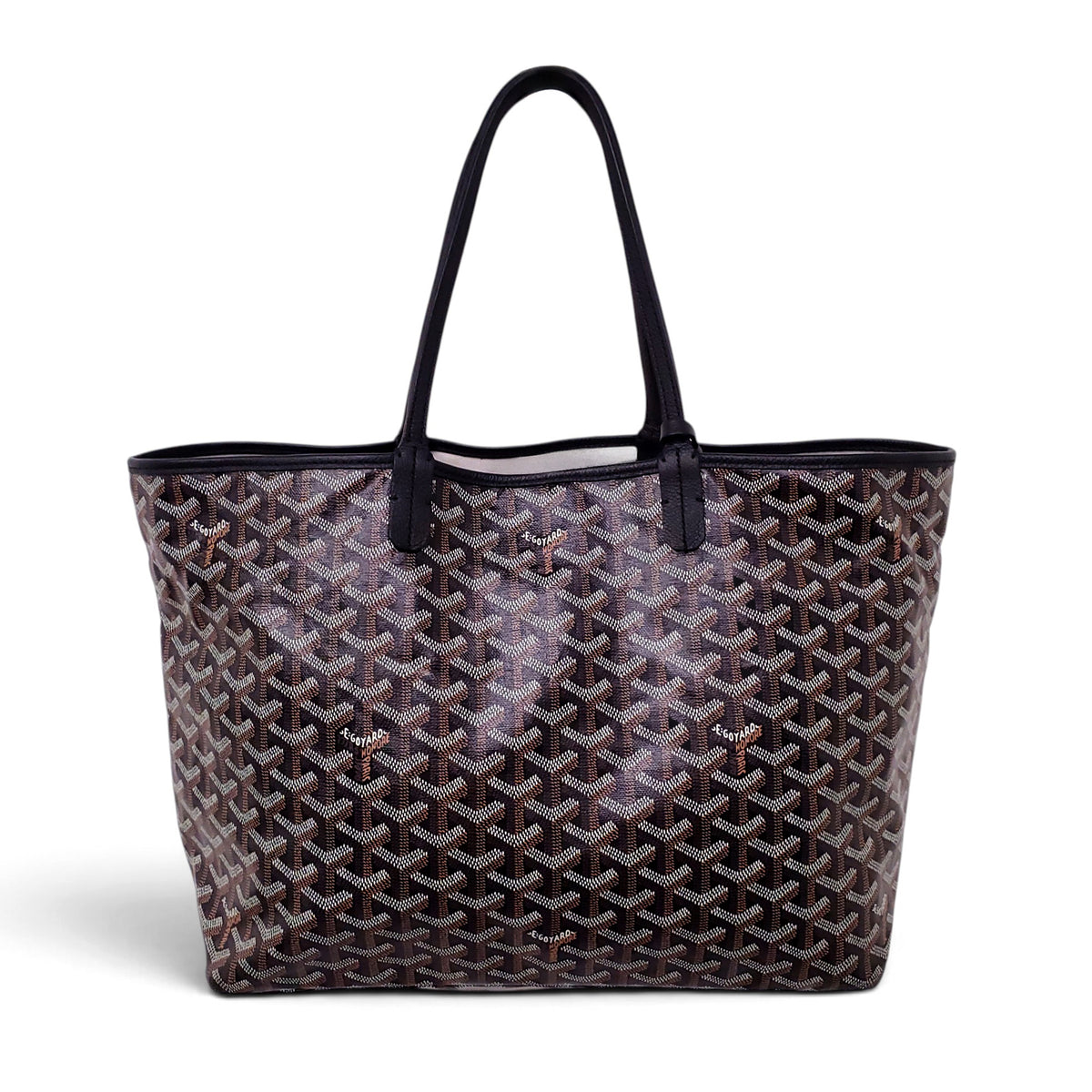 GOYARD BLACK SAINT LOUIS PM TOTE BAG