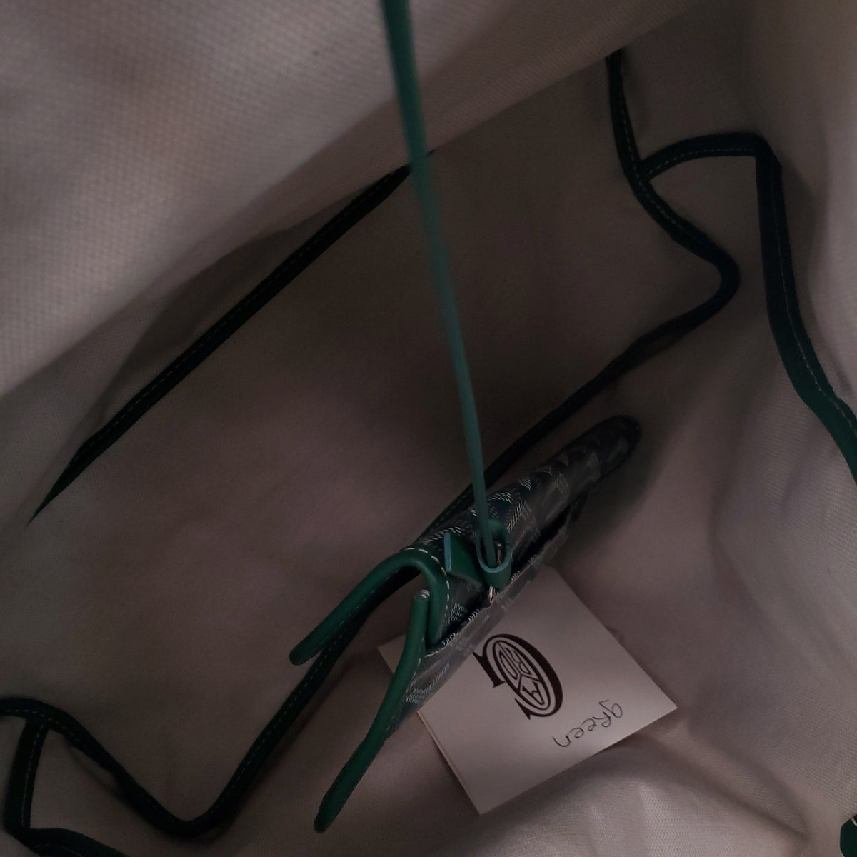 GOYARD SAINT LOUIS PM VERT TOTE