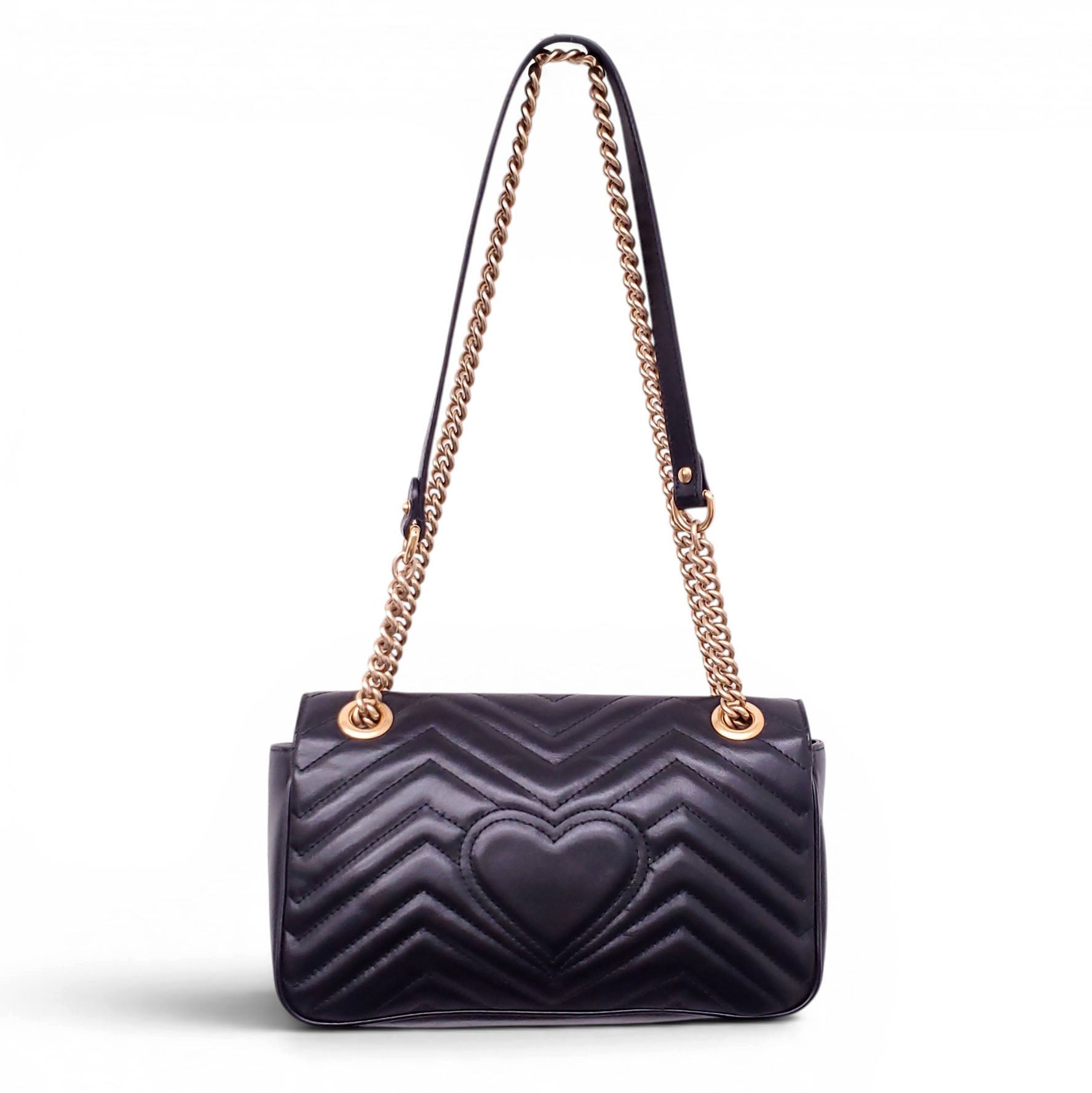 GUCCI BLACK GG MARMONT BAG