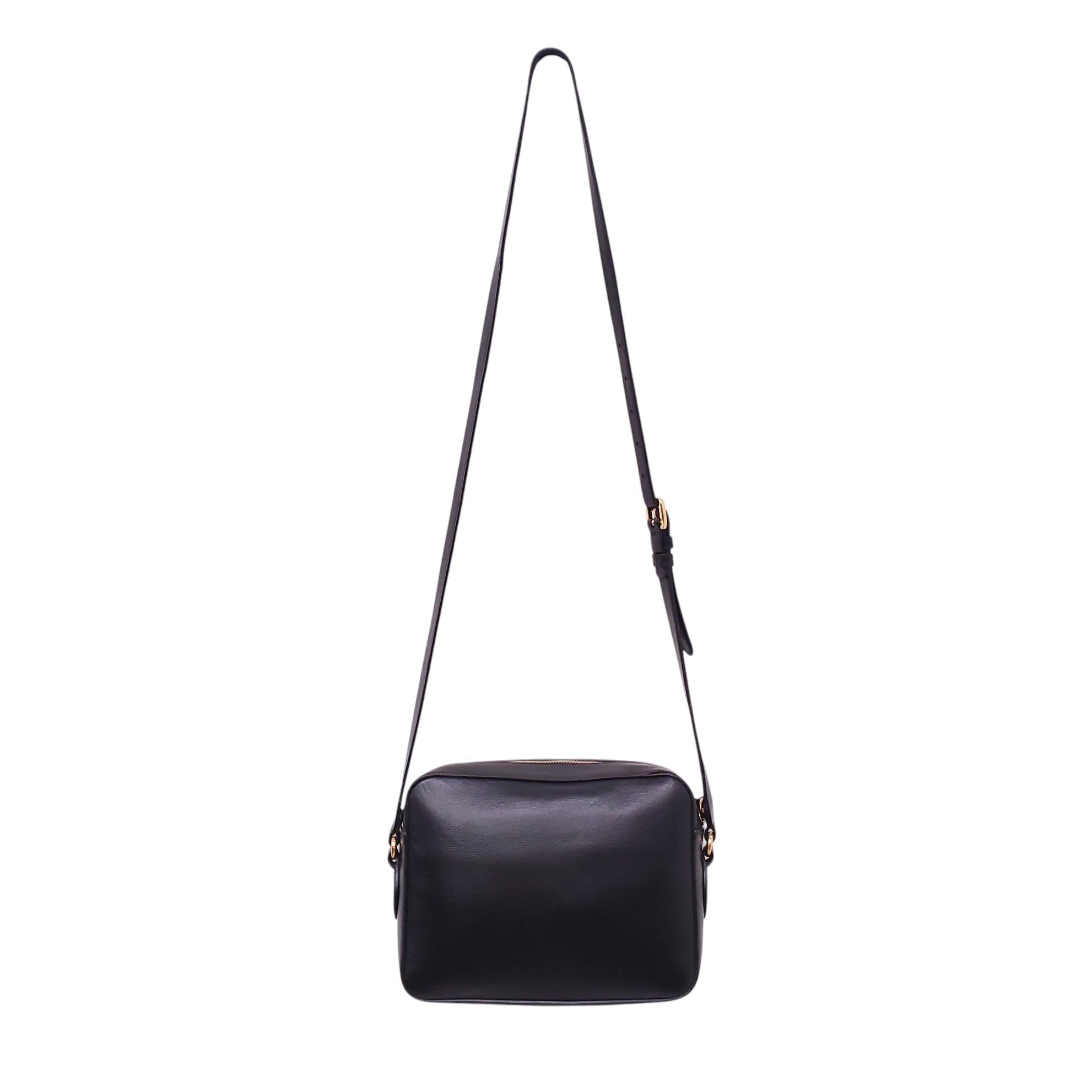 GUCCI BLACK HORSEBIT CROSSBODY BAG