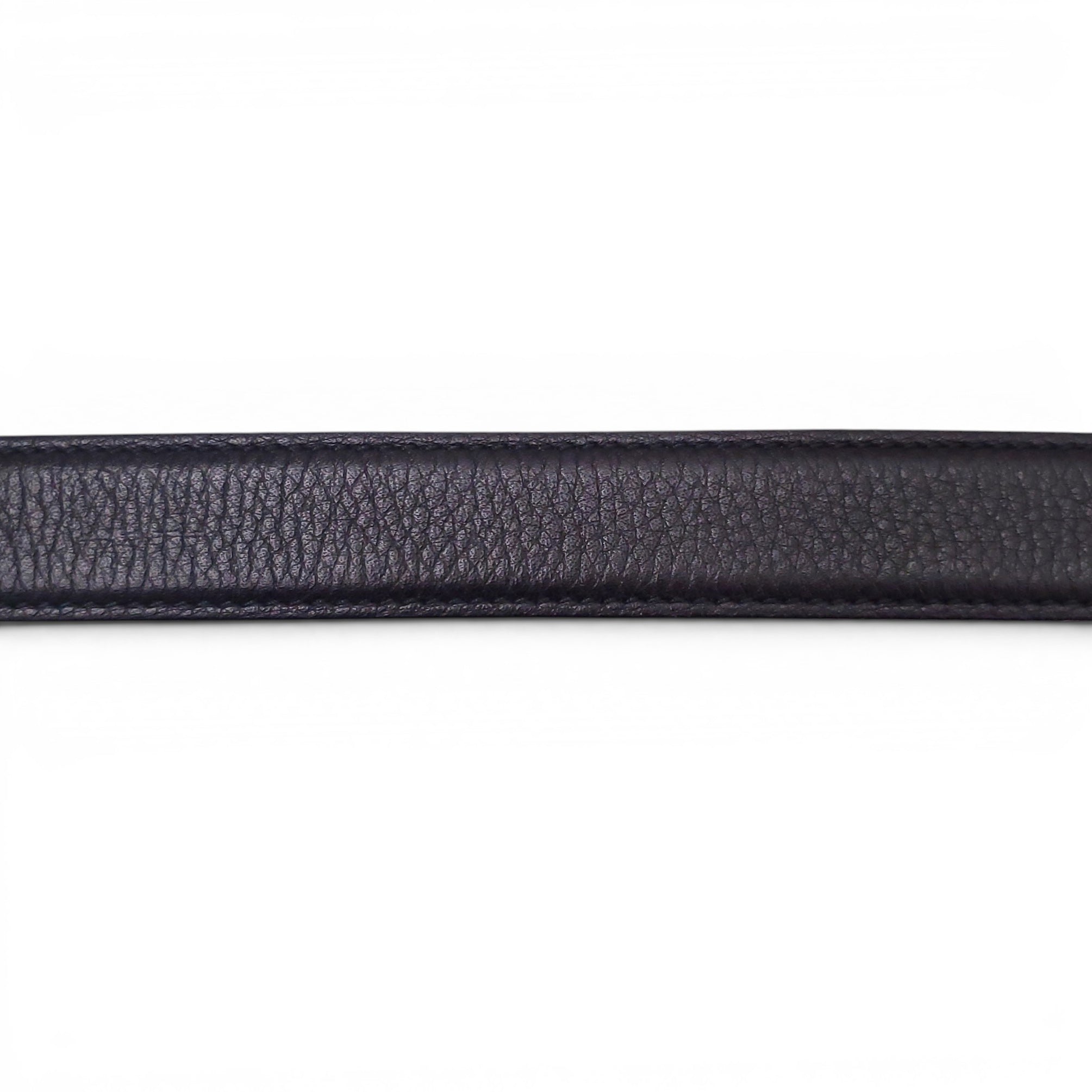 GUCCI BLACK LEATHER BELT WITH BAMBOO DETAIL - SIZE 90