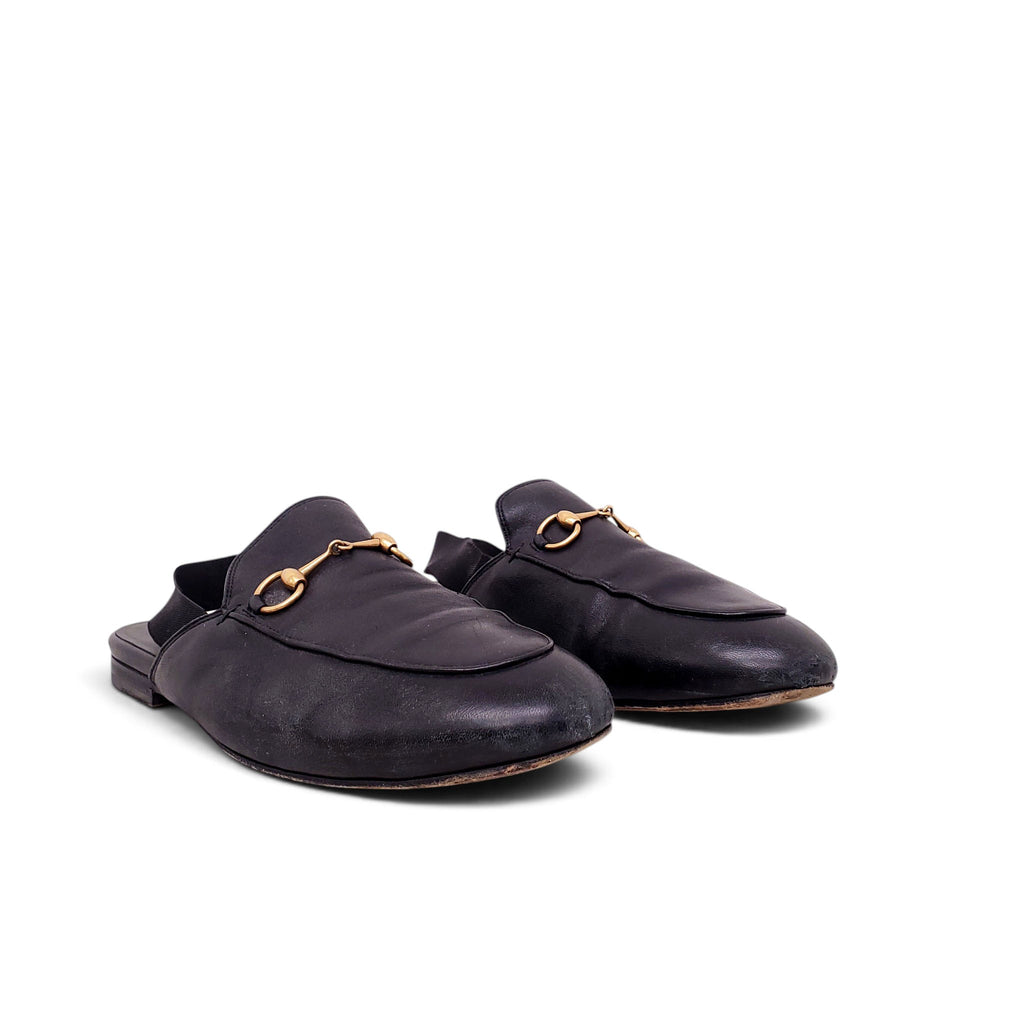 GUCCI BLACK LOAFERS - SIZE 38.5