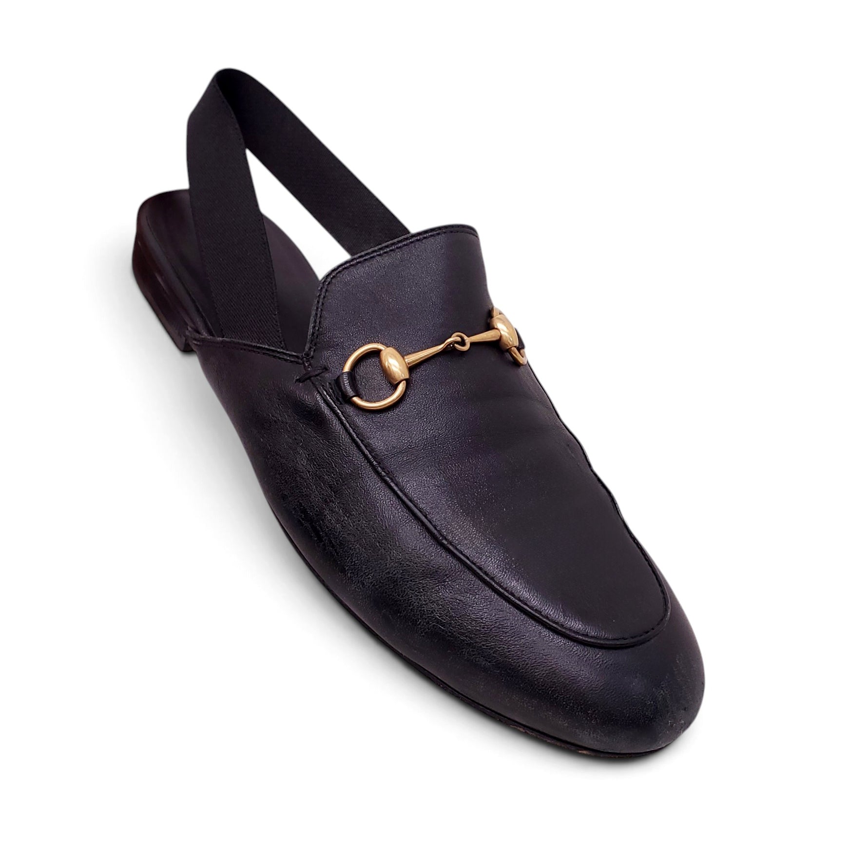 GUCCI BLACK LOAFERS - SIZE 38.5
