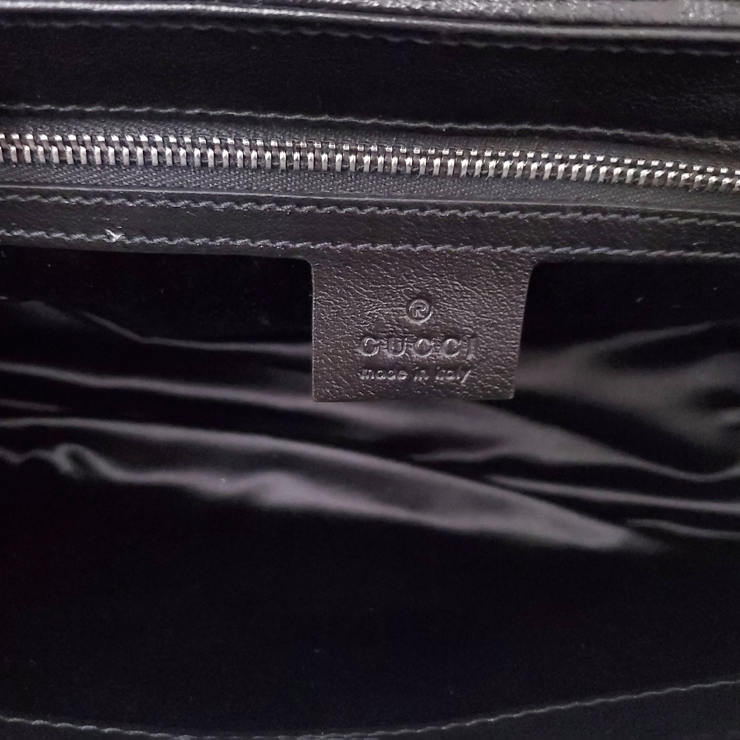 GUCCI BLACK SEQUIN MARMONT BAG