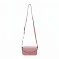 GUCCI BLUSH PINK GG EMBOSSED LEATHER MINI CROSSBODY BAG