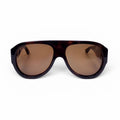 GUCCI BROWN AVIATOR SUNGLASSES