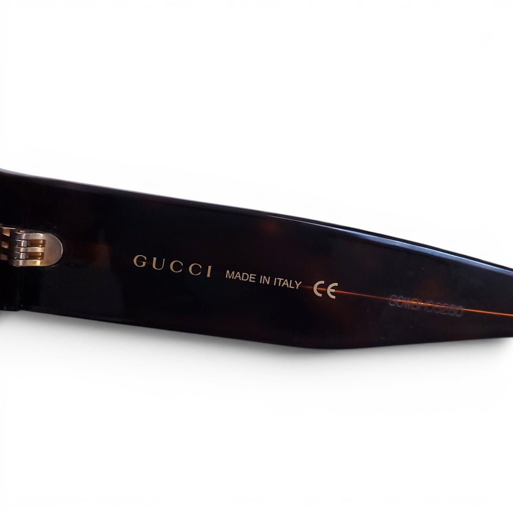 GUCCI BROWN AVIATOR SUNGLASSES