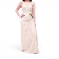 GUCCI CREAM DRAPED GOWN WITH EMBELLISHED DETAIL - SIZE 40