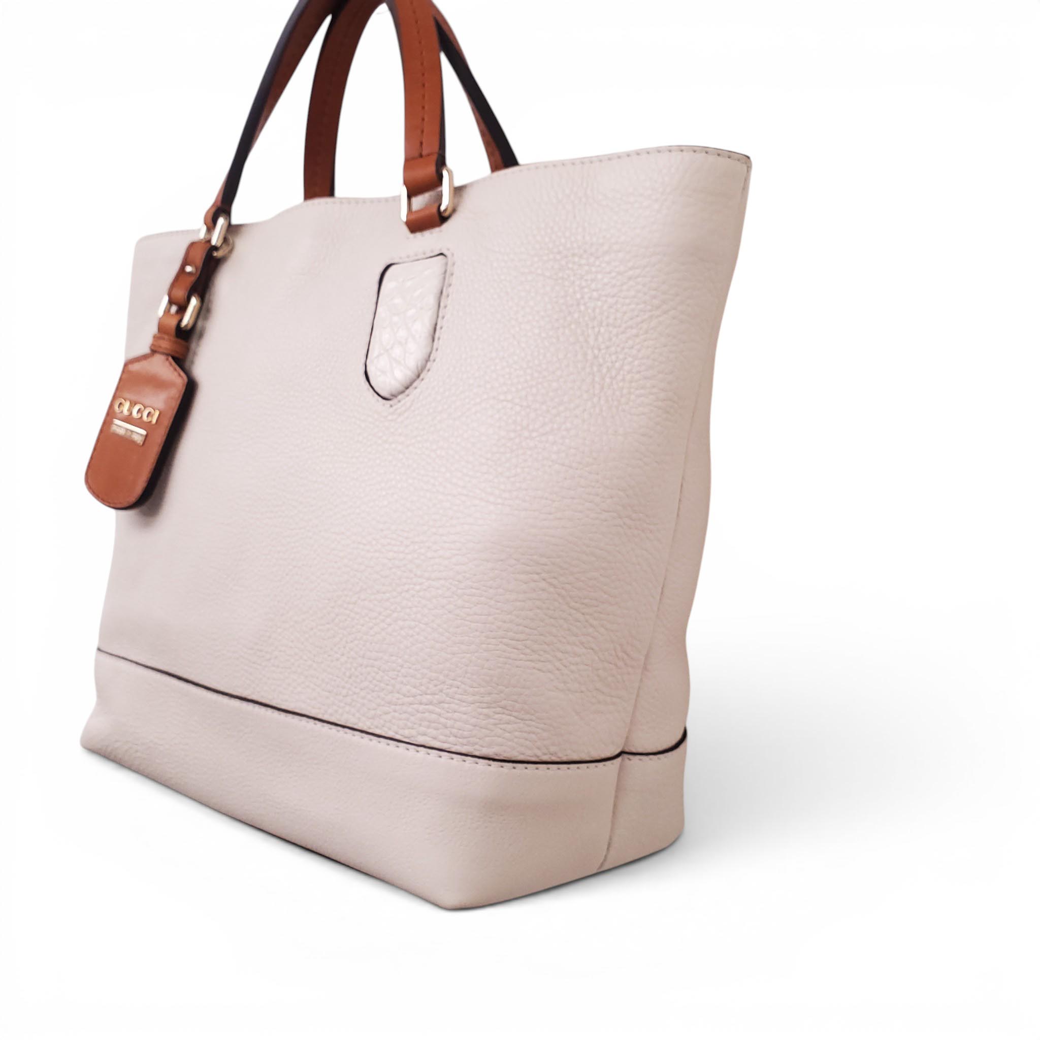 GUCCI CREAM MADISON HANDLE BAG