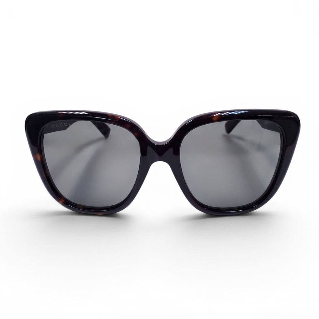 GUCCI DARK TORTOISE LARGE SUNGLASSES