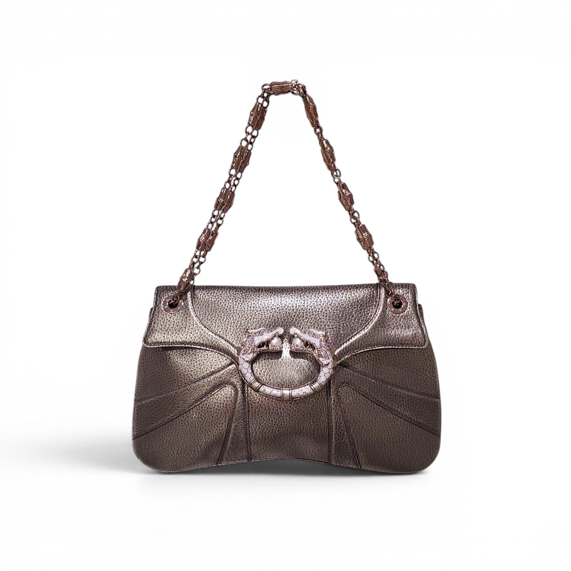 GUCCI DRAGON PEARL SHOULDER BAG
