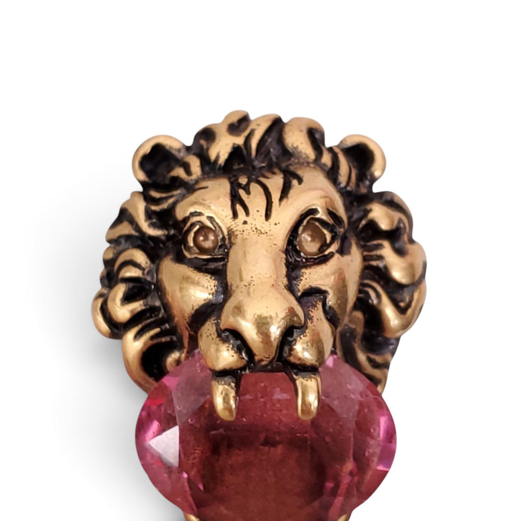 GUCCI DROPPED TIGER EARRINGS