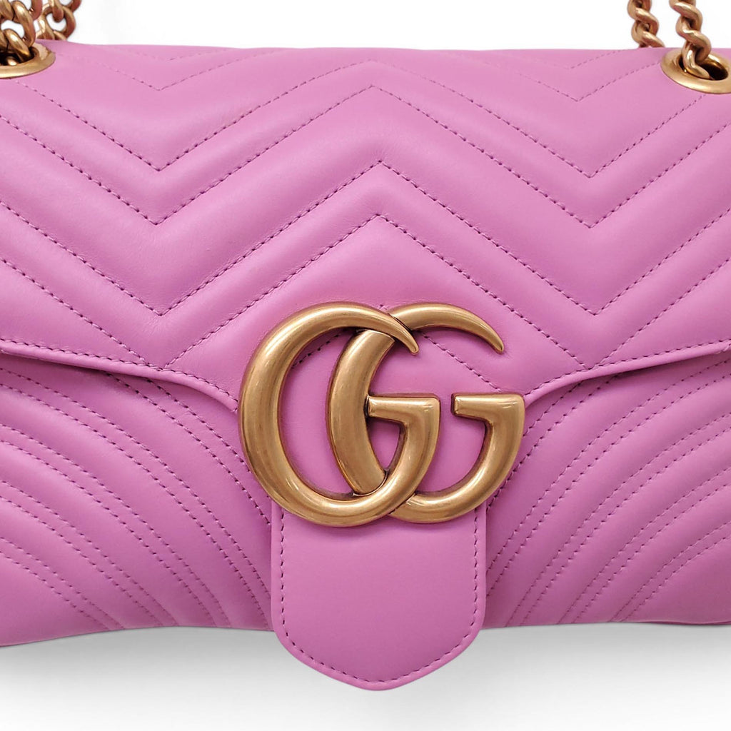 GUCCI FUCHSIA LARGE GG MARMONT BAG