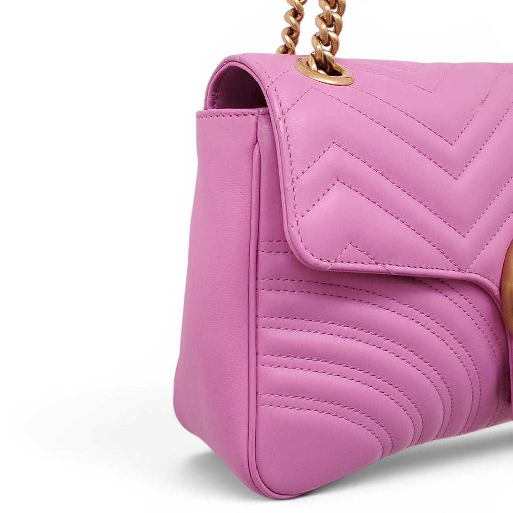 GUCCI FUCHSIA LARGE GG MARMONT BAG