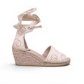 GUCCI GG CANVAS ESPADRILLE WEDGES - SIZE 39