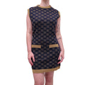 GUCCI GG  LOGO METALLIC DRESS - SIZE S