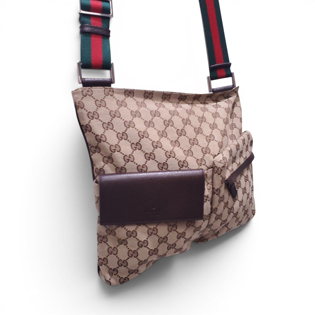 GUCCI GG MONOGRAM MESSENGER BAG