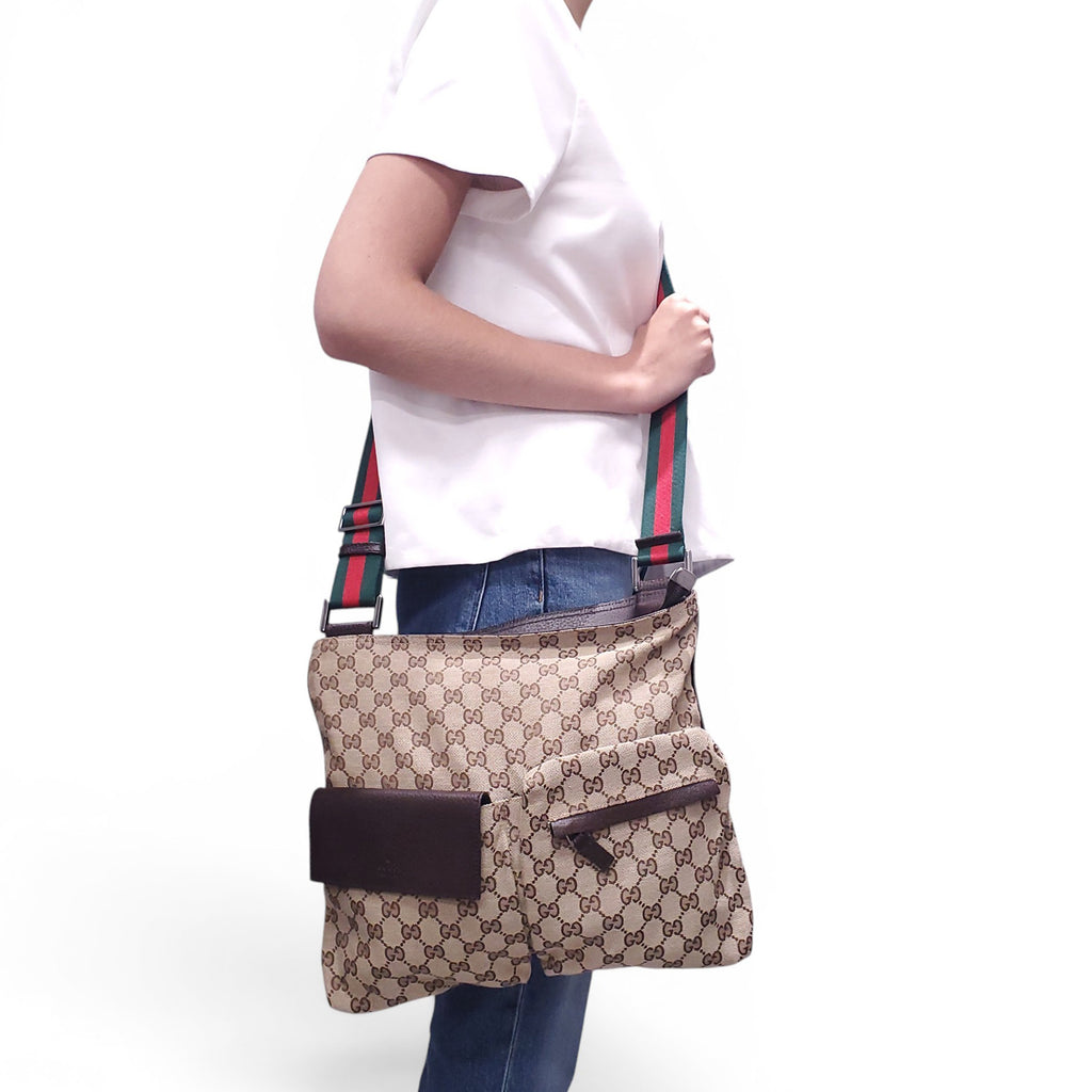 GUCCI GG MONOGRAM MESSENGER BAG