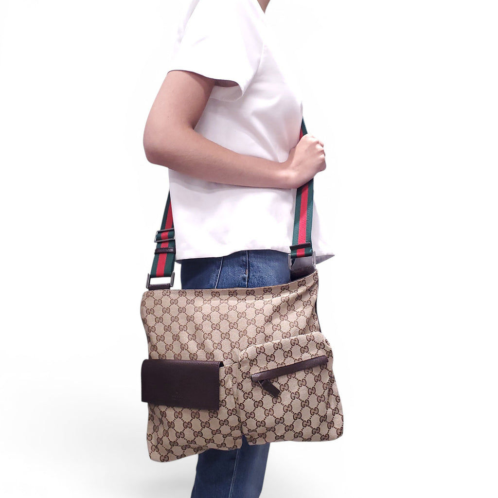 GUCCI GG MONOGRAM MESSENGER BAG
