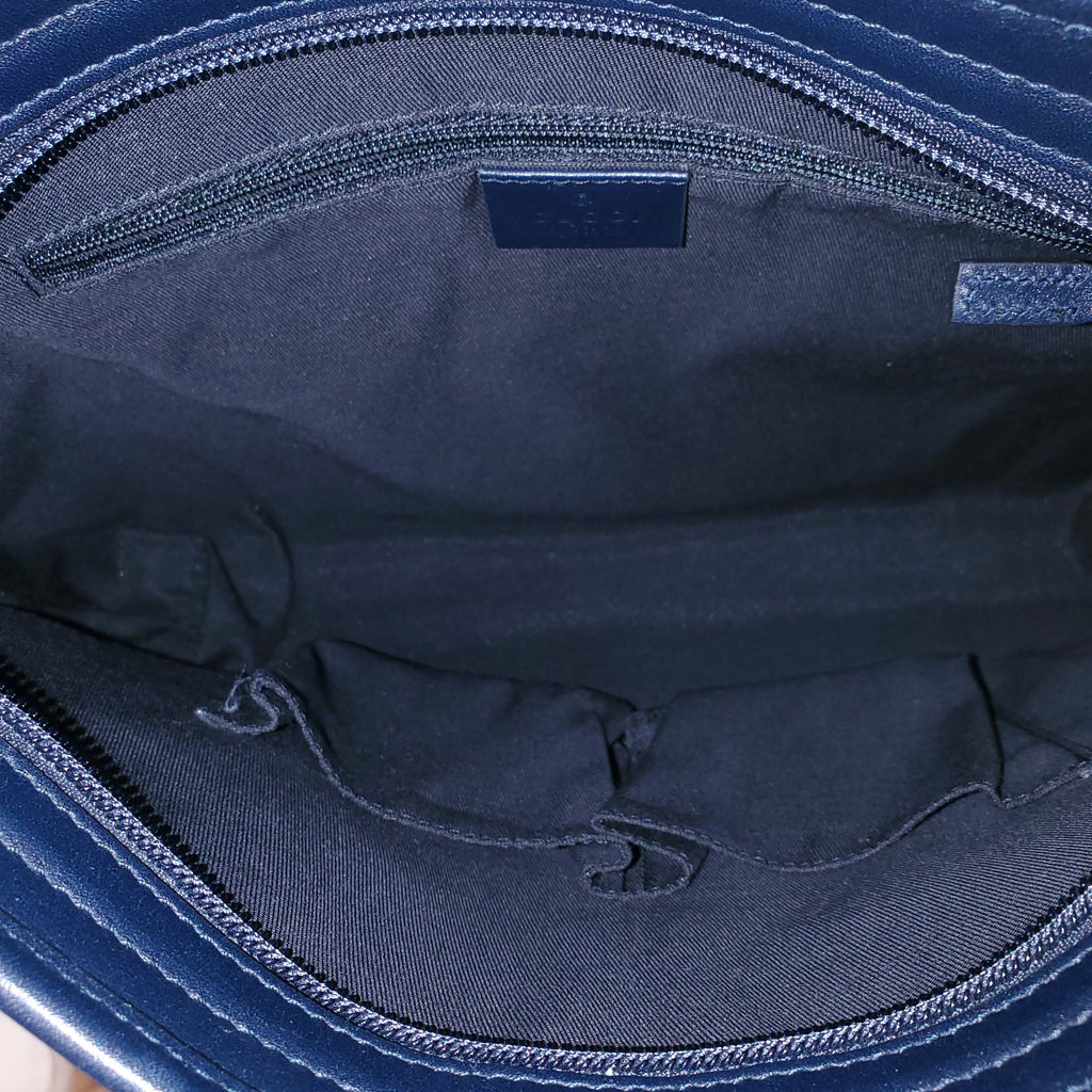 GUCCI GG SUPREME CROSSBODY BAG IN BLUE