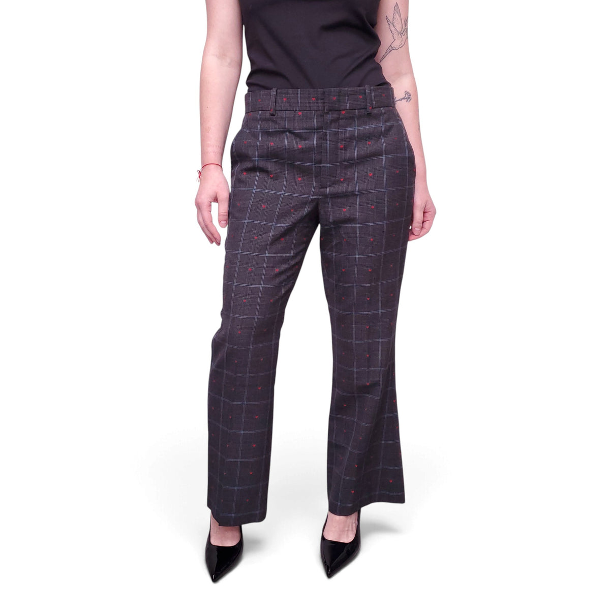 GUCCI GREY PLAID SUIT - SIZE 42