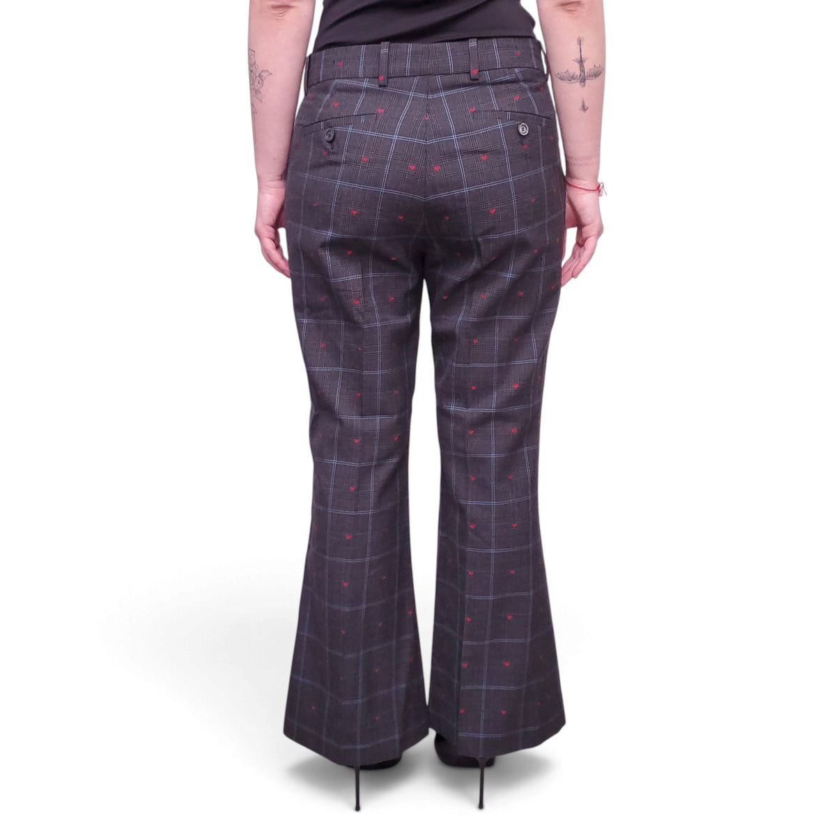 GUCCI GREY PLAID SUIT - SIZE 42