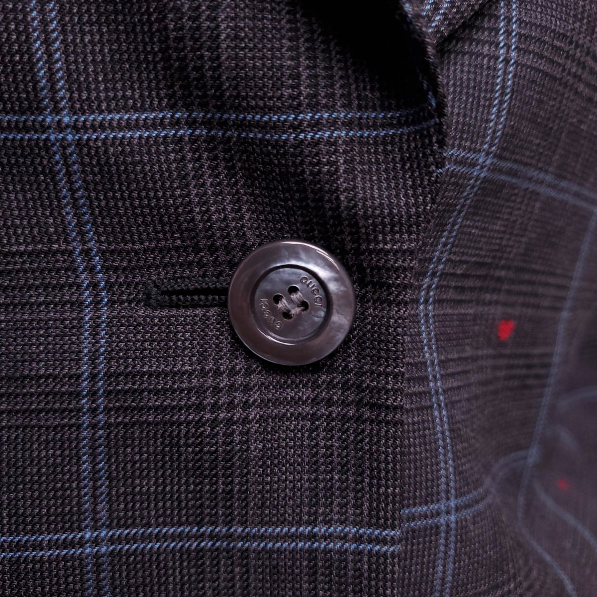 GUCCI GREY PLAID SUIT - SIZE 42