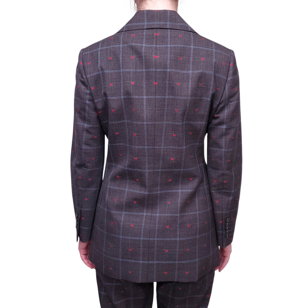 GUCCI GREY PLAID SUIT - SIZE 42