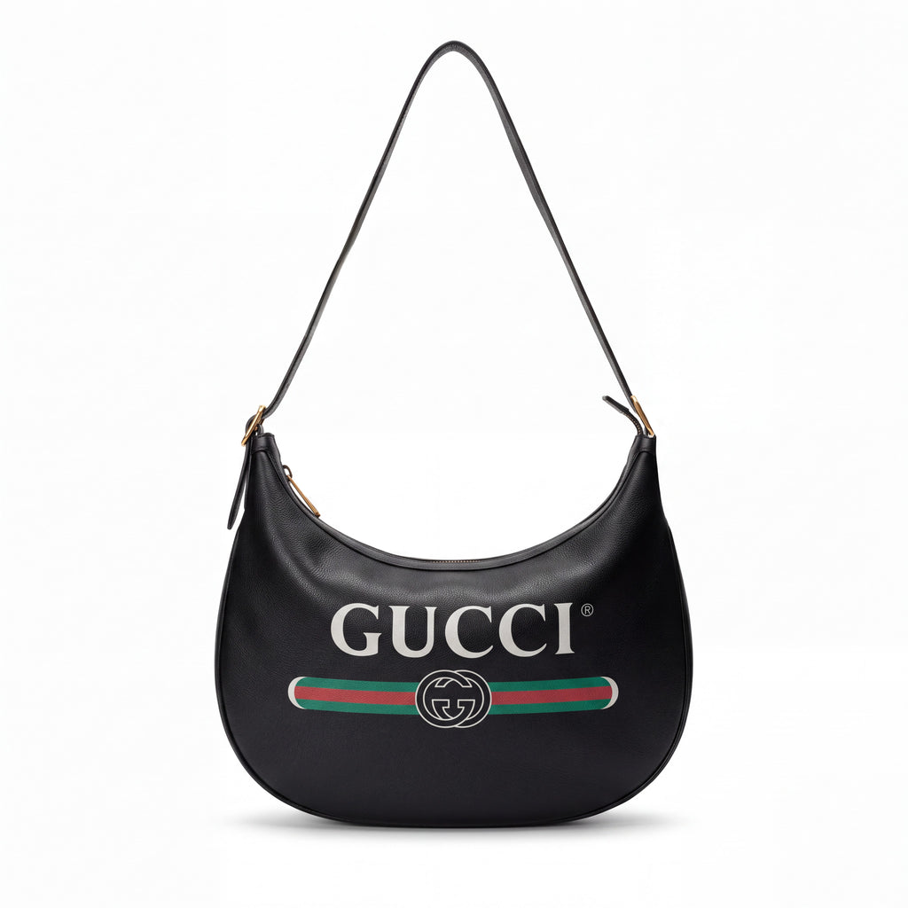 GUCCI HALF MOON LOGO BAG