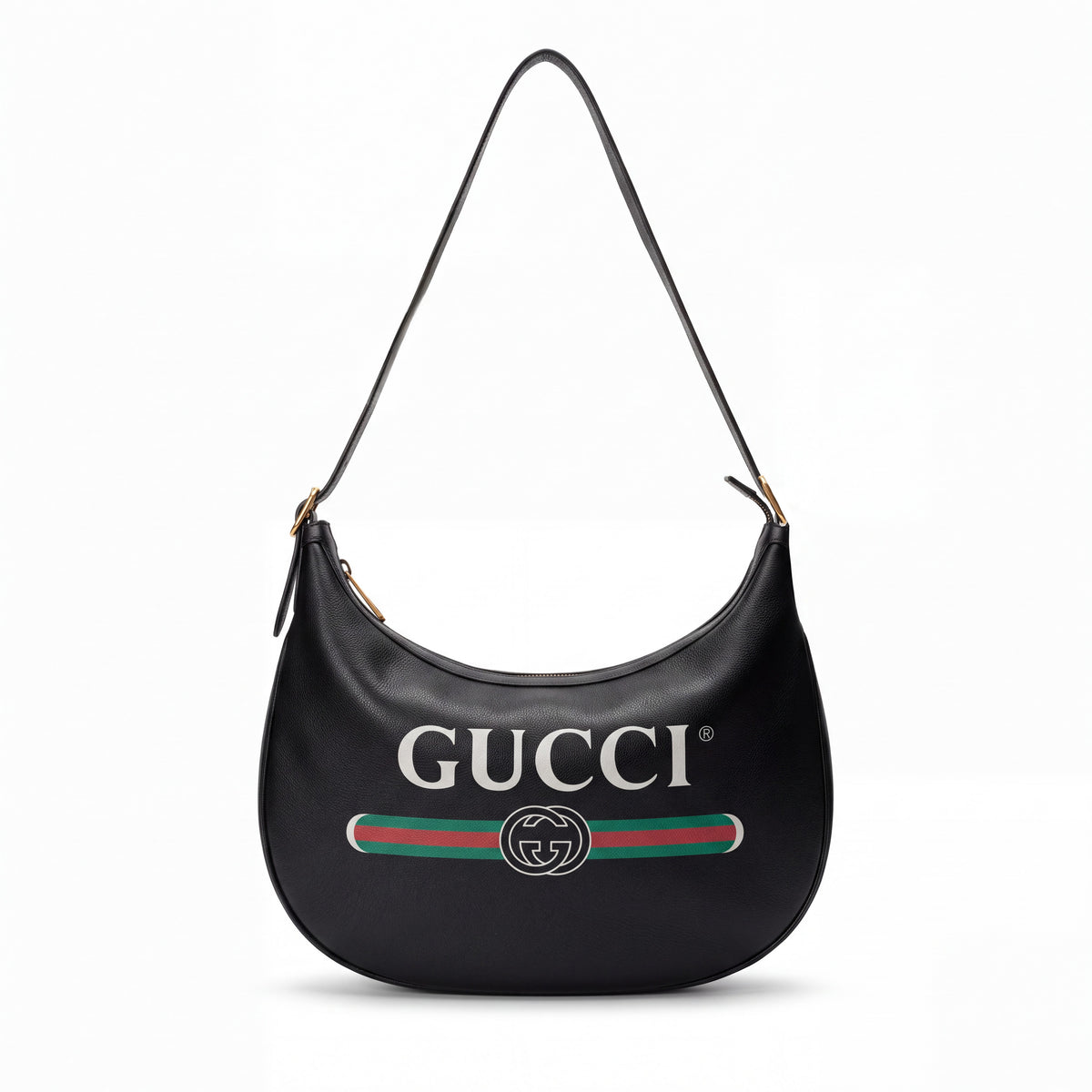 GUCCI HALF MOON LOGO BAG