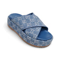 GUCCI LOGO PLATFORM SANDALS - SIZE 38.5