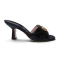 GUCCI MARMONT BLACK MULES - SIZE 39