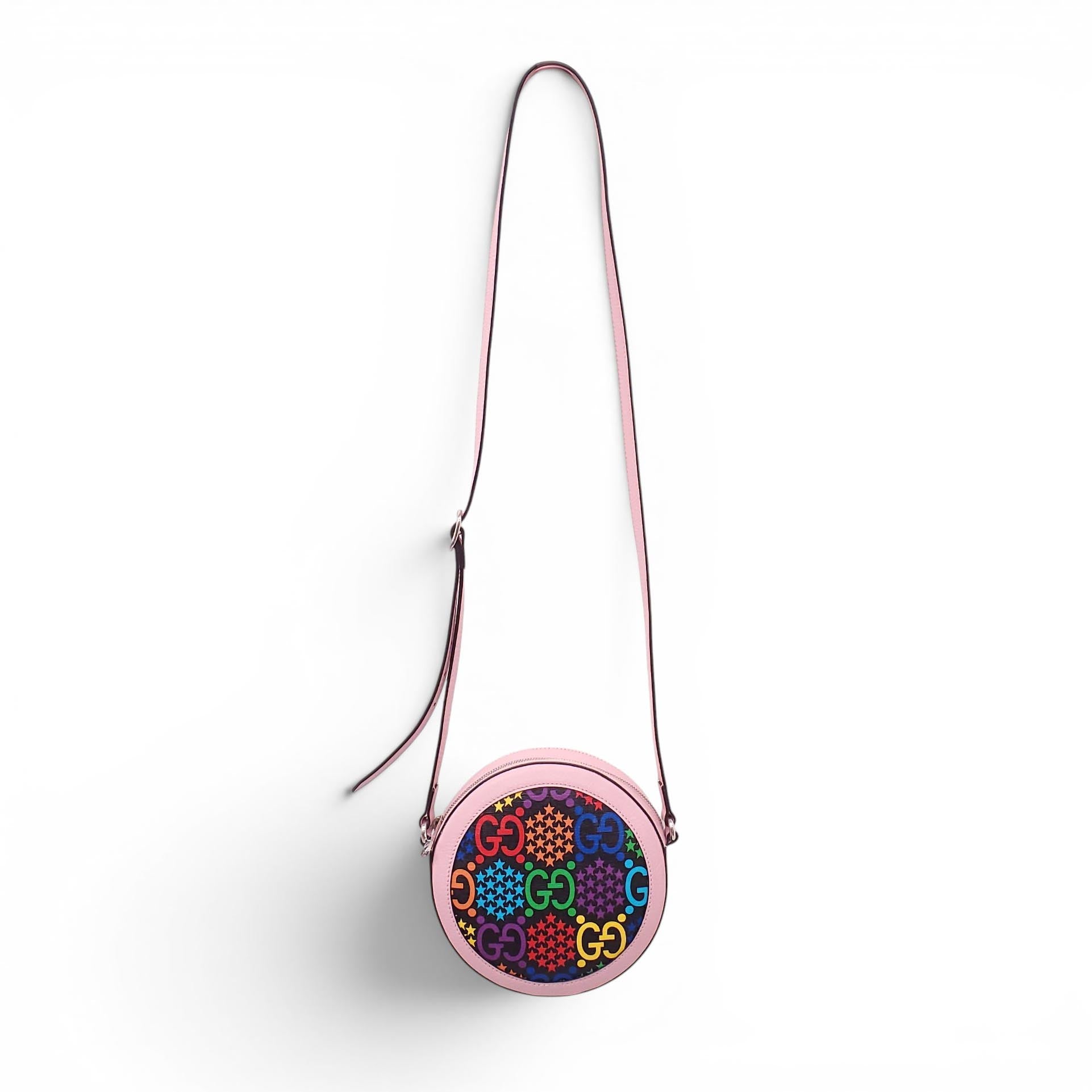GUCCI MULTI-COLOURED ROUND LOGO BAG