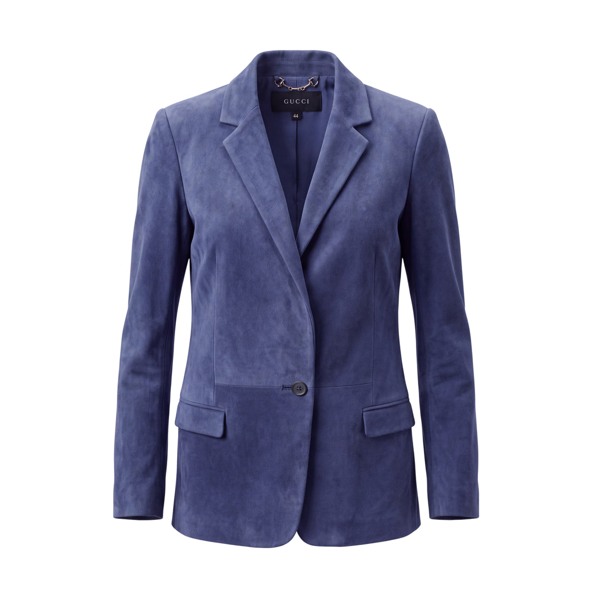 GUCCI NAVY SUEDE BLAZER - SIZE 44