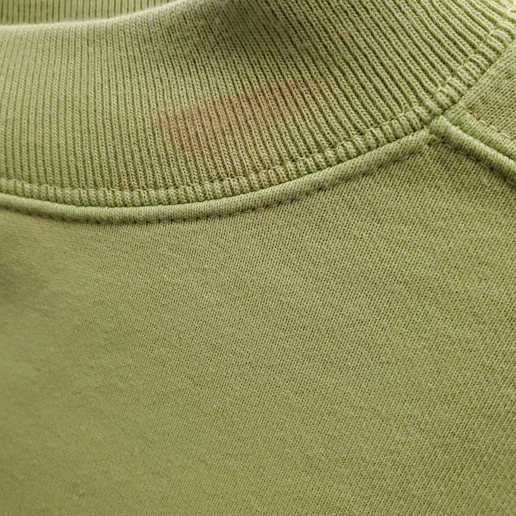 GUCCI NEON GREEN CROPPED LOGO SWEATER - SIZE M