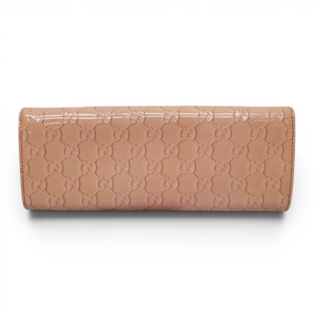 GUCCI NUDE PINK PATENT CLUTCH
