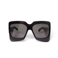 GUCCI BLACK SQUARE OVERSIZED SUNGLASSES