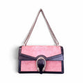 GUCCI PINK CORDUROY DIONYSUS BAG
