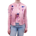 GUCCI PINK WOOL SILK FLORAL CARDIGAN SET - SIZE XS