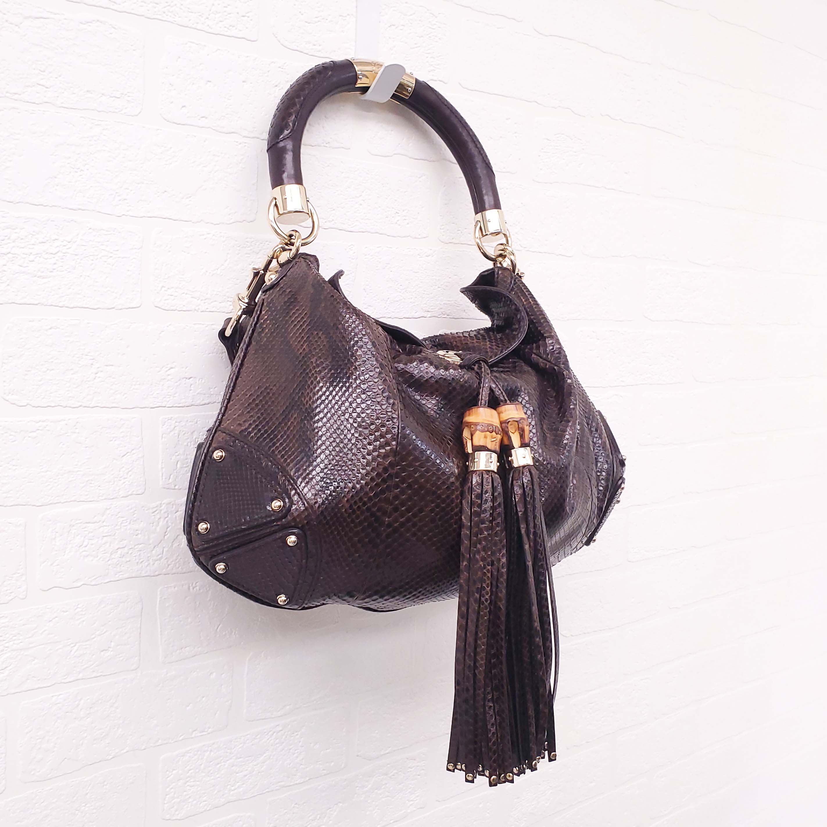 GUCCI PYTHON INDY BAG