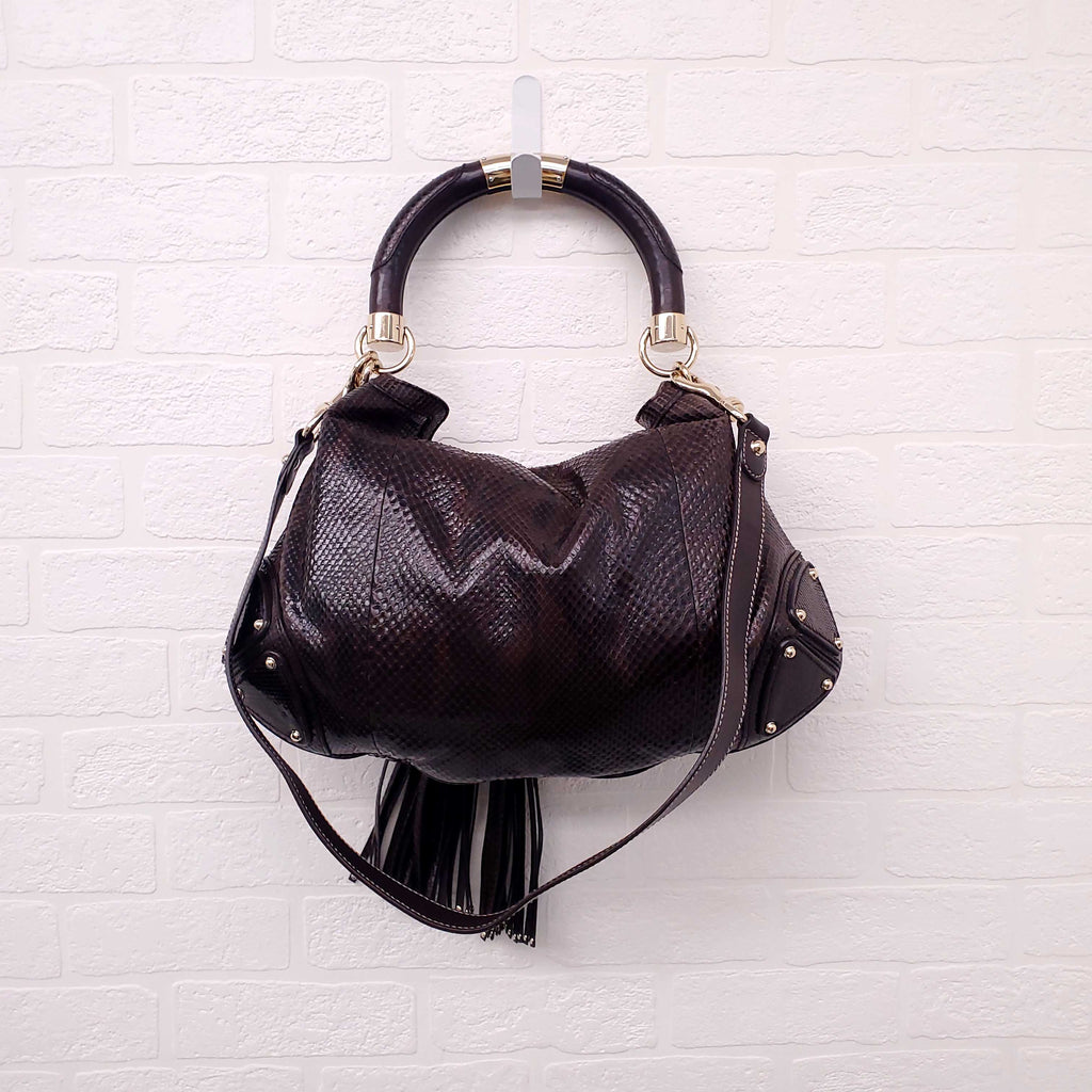 GUCCI PYTHON INDY BAG