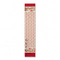 GUCCI RED AND CREAM FABRIC SILK PATTERNED GARDEN SCARF HISTORIC