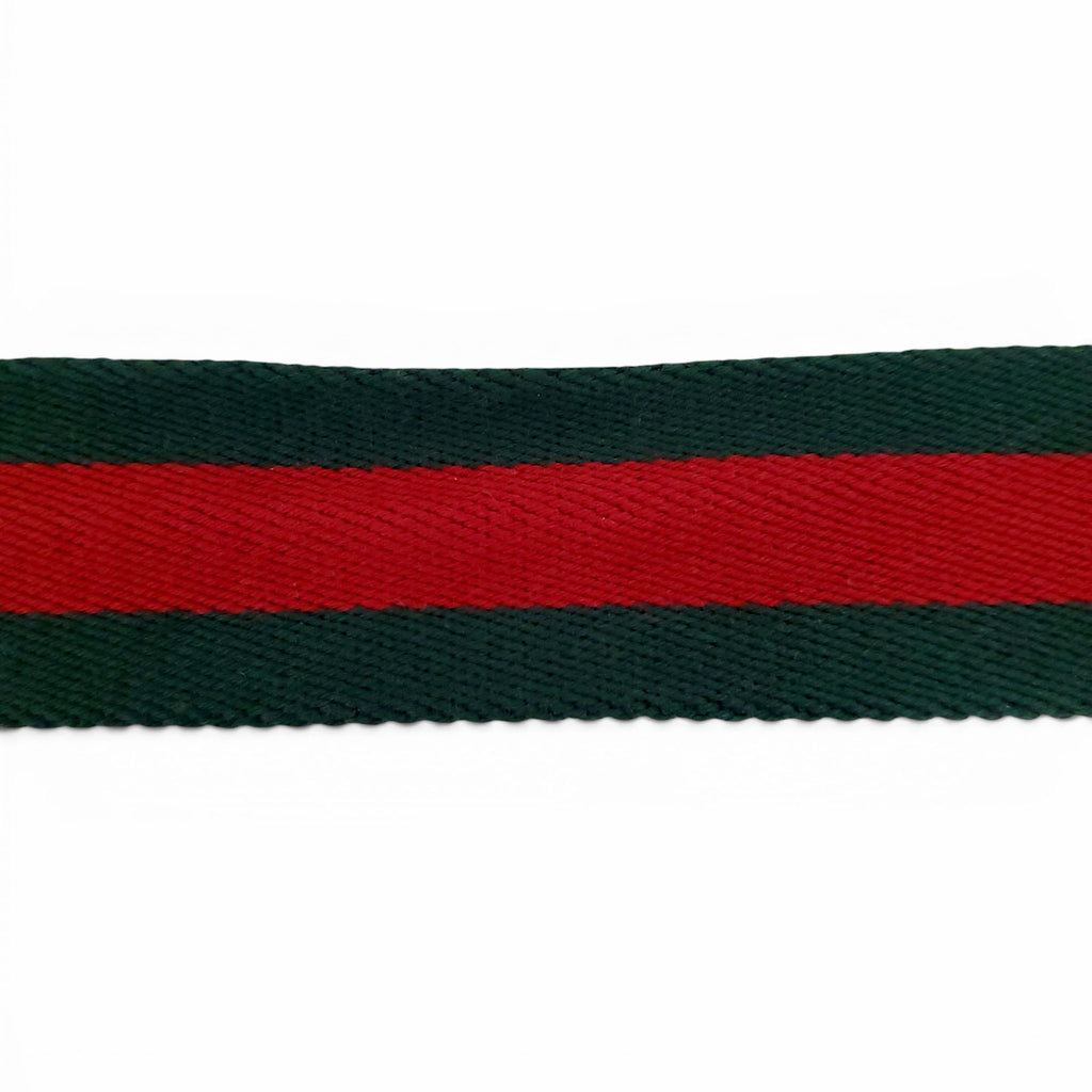 GUCCI RIBBON BELT WITH SILVER RECTANGULAR BUCKLE - SIZE 90