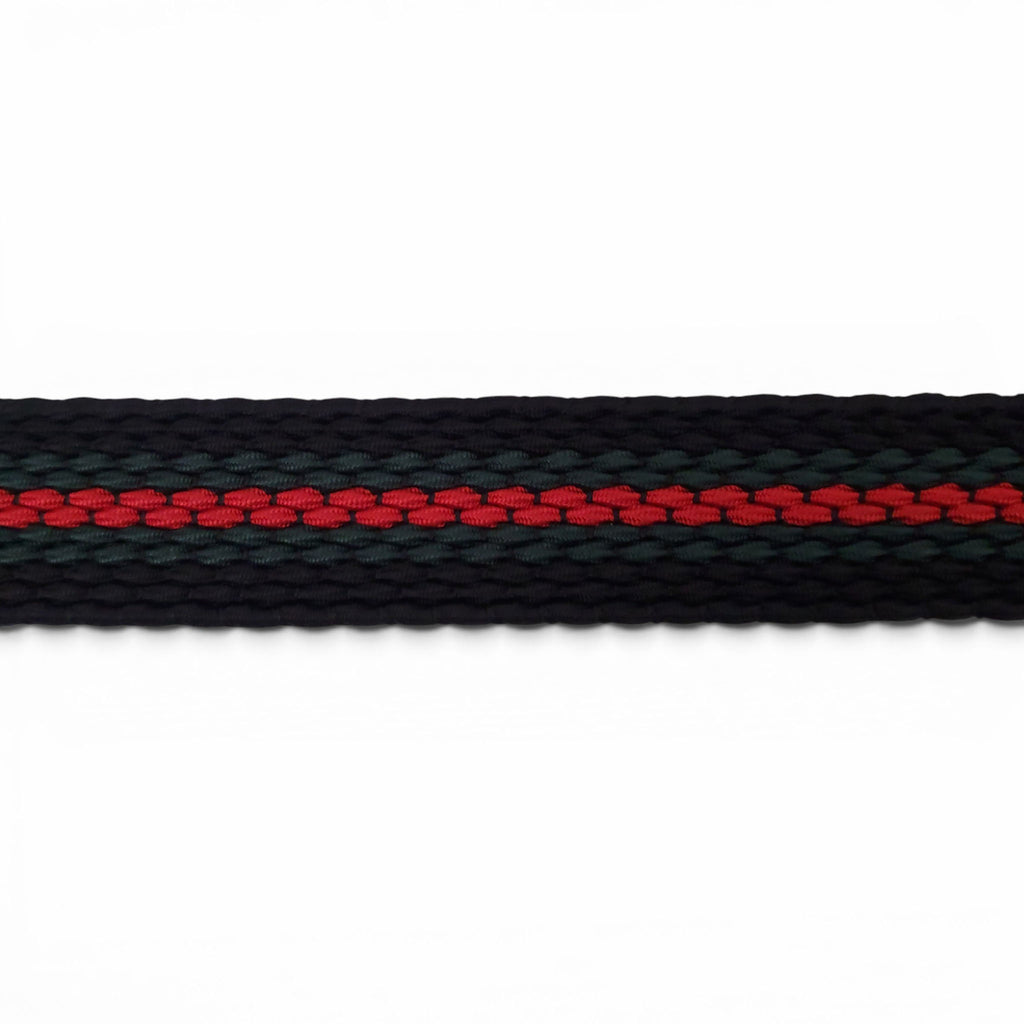 GUCCI RIBBON BELT WITH SILVER RECTANGULAR BUCKLE - SIZE 90