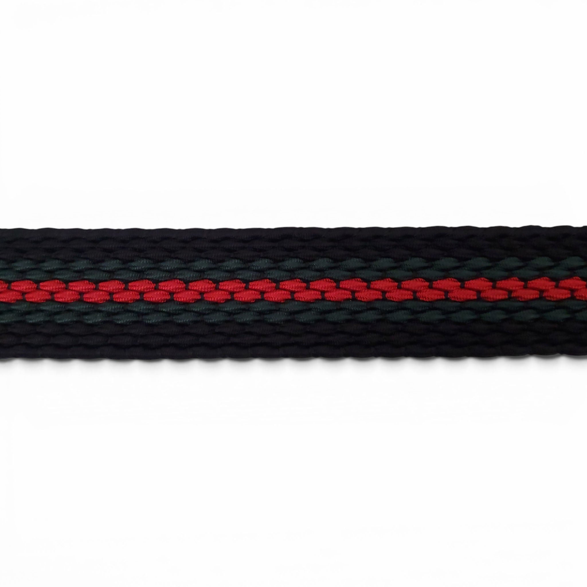 GUCCI RIBBON BELT WITH SILVER RECTANGULAR BUCKLE - SIZE 90