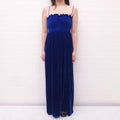GUCCI ROYAL BLUE VELVET GOWN - SIZE 42
