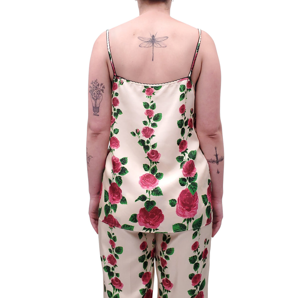 GUCCI SILK FLORAL SET - SIZE 42/38 (FITS SIZE S)