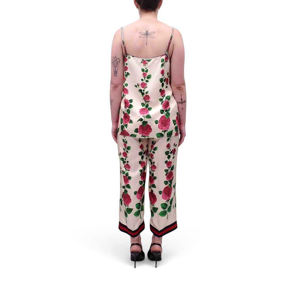 GUCCI SILK FLORAL SET - SIZE 42/38 (FITS SIZE S)