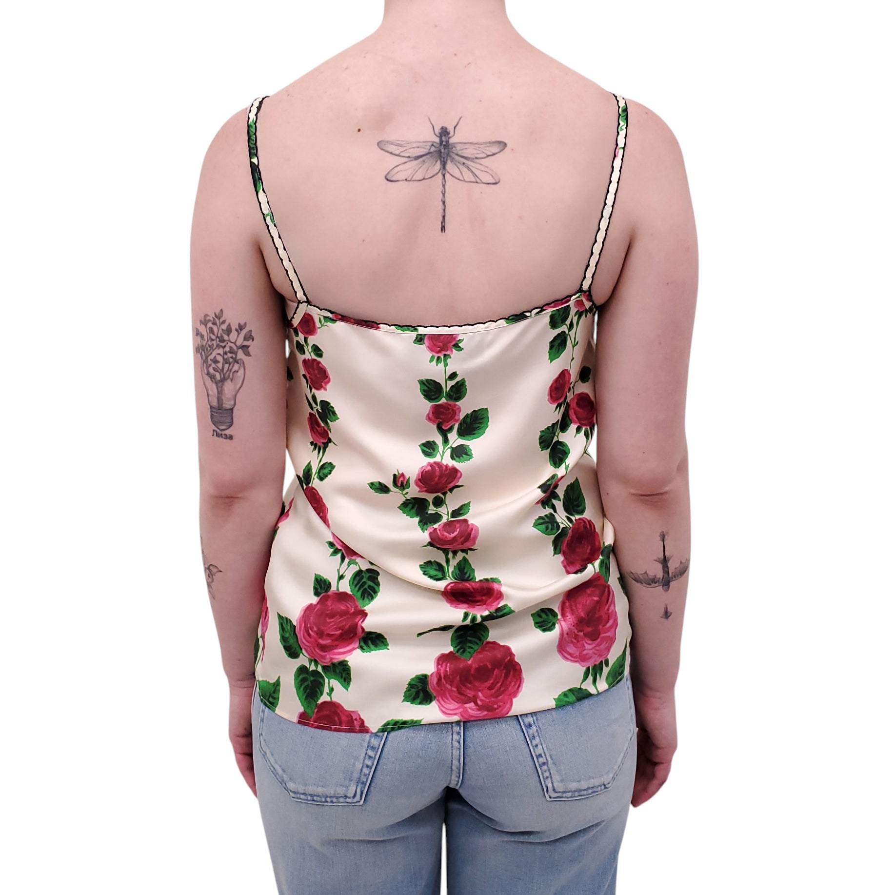 GUCCI SILK FLORAL TANK TOP - SIZE 38