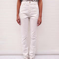 GUCCI WHITE UNISEX JEANS WITH LOGO ON BACK - SIZE 30